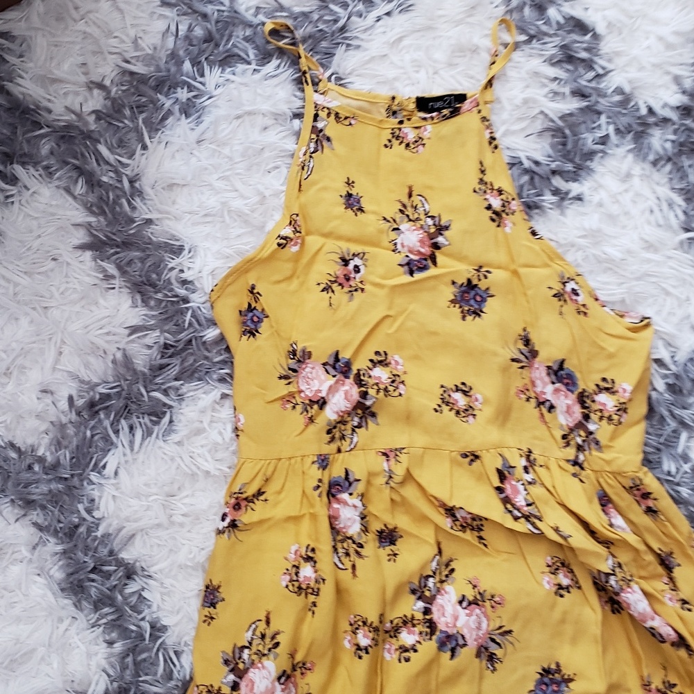 Rue 21 yellow dress S - Picture 1 of 6